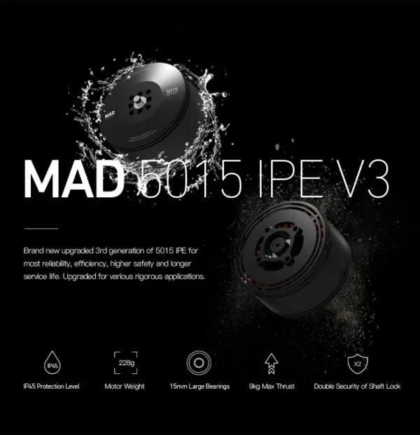 Hd2b2dea185d147cc8e5bed08dca38e14f-2.webp MAD 5015 IPE 150KV/270KV/320KV 9kg Thrust Motor for UAV Drone (A pair)