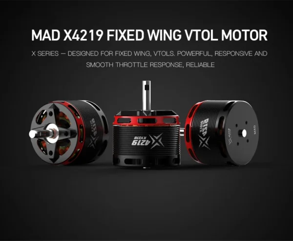 Hdc80ac2e59424ea7b83c3fbb6a4830e6B-2.webp MAD X4219 270/550/600KV Fixed Wing VTOL Quadcopter 6.8kg Thrust Motor for UAV Drone (A pair)