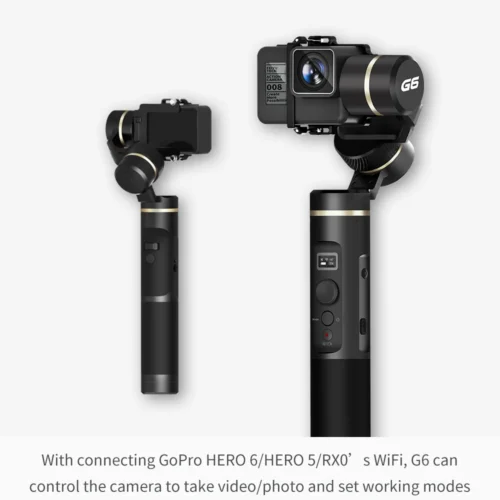 He799df344a954ebd96f06592d101f520Z-7.webp FeiyuTech G6 Splash Proof 3-Axis Gimbal Action Camera Handheld Stabilizer Wifi + Bluetooth for Gopro Hero 8 7 6 5 Sony RX0 Yi 4k