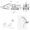 LESU 1/14 Komatsu PC360 Metal Hydraulic Excavator RC Model with Motor ESC Servo