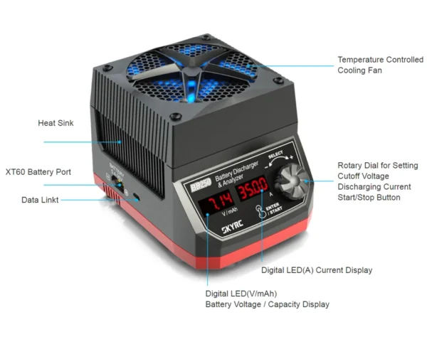 SKYRC BD250 Battery Discharger Analyzer Charger