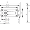KST MS3012 72g Weight DC7.4V Voltage 0.22A Current Brushless DC Motor Aluminum Alloy Servo (4 X PACK)