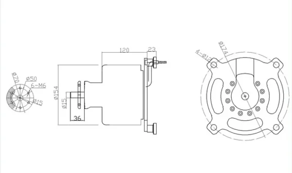 Herlea 95KG thrust 40kw output motor for Multi-rotor or ultralight aircraft combo w/100V/300A ESC & propeller