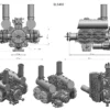 DLE400 EFI UAV Engine with Starter Generator 14V/400W RS232 Protocol for Fixed Wing Product