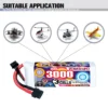 S2244ceb7263749bf99a6498e658ebd03g-1.webp CODDAR 3000mAh 3S1P 11.4V 120C Lipo Battery With XT60 (8 X PACK)
