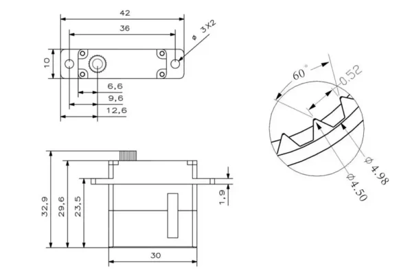 S529a1fffd8904af88f568671e8175278r.webp KST X10 -710 23g Weight DC7.46V Voltage Motor Aluminum Alloy Servo (8 X PACK)