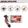 S5f7dee2a075c4c48a365df50e97af2ce6-1.webp CODDAR 1300mAh 4S1P 14.8V 130C Lipo Battery With XT60 (10 X PACK)