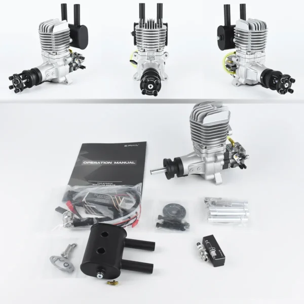 S92ab27d3a4bf4cd7b8a424e095941e80d-1.webp EPHIL X-38cc-R Model Aircraft Gasoline Engine Single Cylinder Two Stroke Rear Fixed Wing Engine