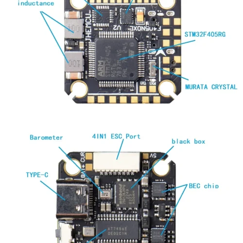 Scff0e706114b4cf8aa37d51405b806ffT-1.webp JHEMCU F405 NOXE V2 Flight Controller (500 X Pack)