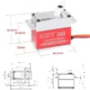 KST DS3509MG 78g Weight DC6.0-8.4V Voltage Coreless DC Motor Aluminum Alloy Servo (4 X PACK)