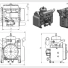 DLE 35cc HD Gasoline Water-cooled 2.5KW Engine VDC50V Generator for Multirotor UAV