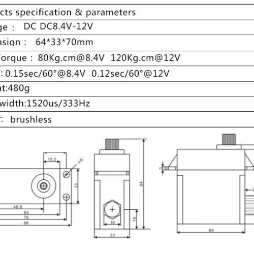 UTB8I4wSjMnJXKJkSaelq6xUzXXaQ-1.jpg KST X30-12-150 V8.0 360g Weight DC12V Voltage 2.4A Current Brushless DC Motor Aluminum Alloy Servo (2 X PACK)