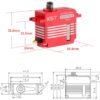 KST X15-755X 40g Weight DC7.4V Voltage Motor Aluminum Alloy Servo (8 X PACK)