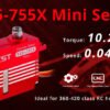 KST X15-755X 40g Weight DC7.4V Voltage Motor Aluminum Alloy Servo (8 X PACK)