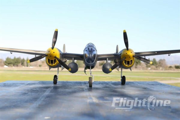 FlightLine RC P-38L Lightning Allied Green 1600mm (63 inch) Wingspan - PNP RC Airplane (Pre Order Only)