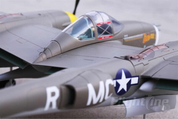 FlightLine RC P-38L Lightning Allied Green 1600mm (63 inch) Wingspan - PNP RC Airplane (Pre Order Only)