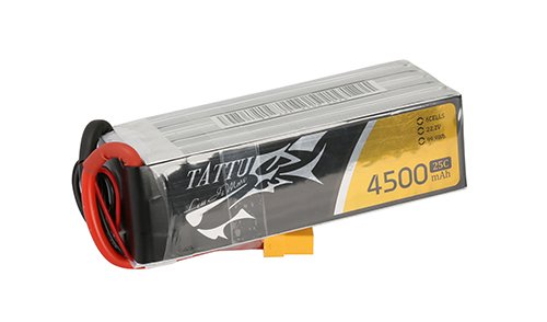 Tattu 4500mAh 22.2V 25C 6S1P Lipo Battery Pack